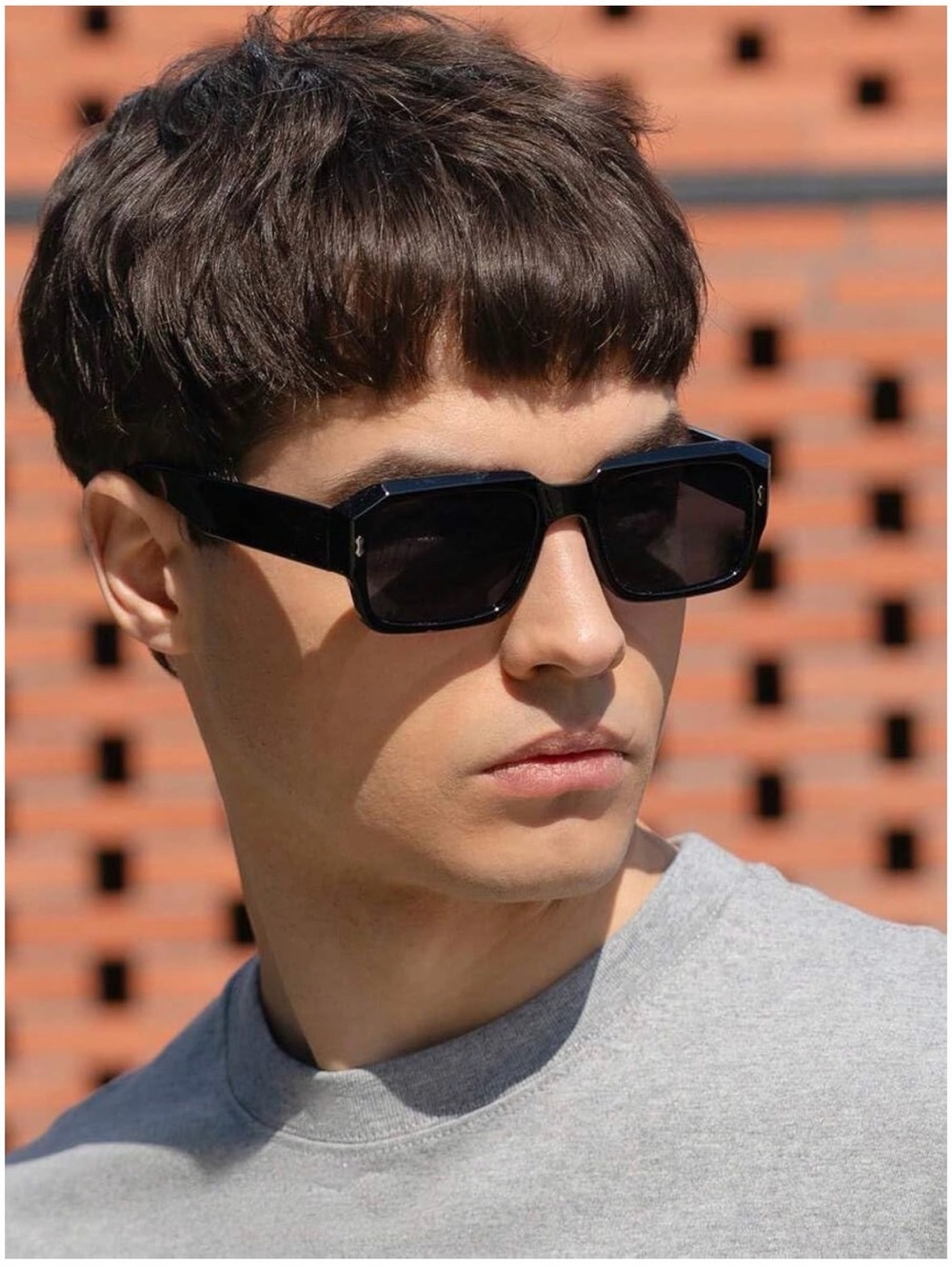 Retro Rectangular Frame Sunglasses, Fashion Classic Style